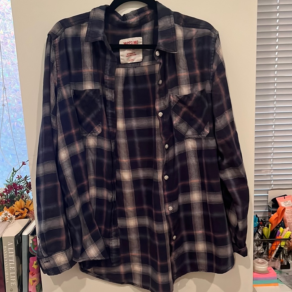 blue boyfriend flannel